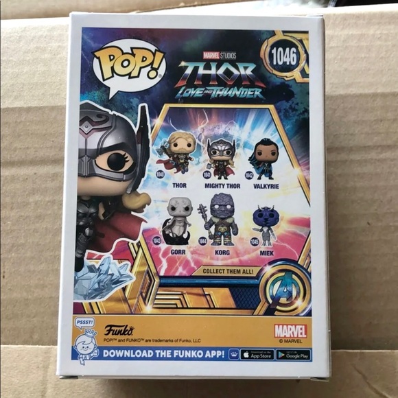 NEW Funko Pop 1046 Mighty Thor Jane Foster Pop in a Box Exclusive GITD GLOW - Picture 2 of 6